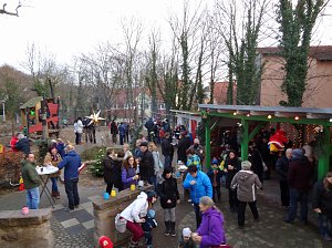 Weihnachtliche Atmosph&auml;re zum Weihnachtsmarkt in der Kindervilla