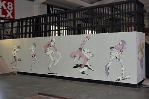 Graffiti K&uuml;nstler in der SkateArena