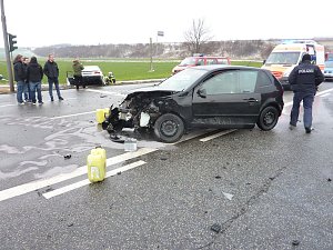 Unfall an der Anschlussstelle