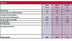 Positive Bilanz f&uuml;r 2015 pr&auml;sentiert