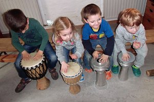 Musikmobil in der Kindervilla