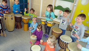 Musikmobil in der Kindervilla