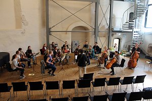 In der Cruciskirche geprobt