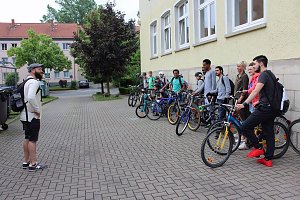 F&uuml;r den Unstrut-Werra-Radweg geworben