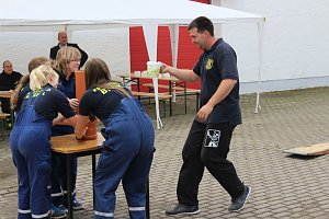 Unwettereinsatz auf Feuerwehrfest in Bebra