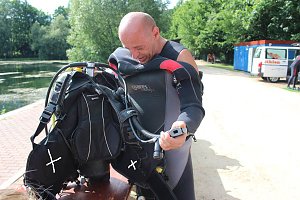 Grasmahd im Bebraer Teich