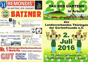 Großes Landesfest der Gartenfreunde in Artern
