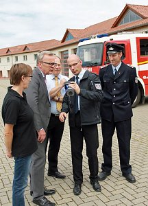 Übergabe einer Wärmebildkamera an die Feuerwehr Sondershausen