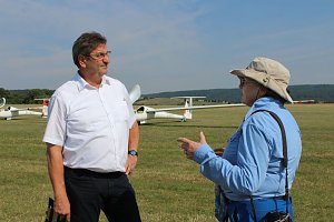 Segelflieger am Himmel Nordth&uuml;ringens