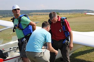 Segelflieger am Himmel Nordth&uuml;ringens