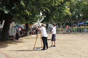 Was für ein Andrang beim Schulfest!