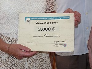 Lottomittel f&uuml;r Volkssolidarit&auml;t Artern