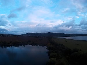 Kraniche am Stausee Kelbra