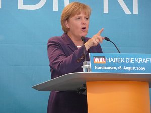 Besuch von Angela Merkel in Nordhausen