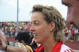 Steffi Nerius auf dem G&ouml;ldner