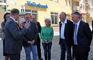 Ministerpr&auml;sident in Bad Frankenhausen begr&uuml;&szlig;t