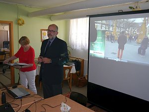Besuch und Beratung von der Polizei