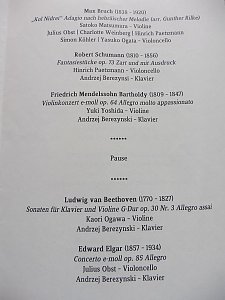 Konzerte zum Ende des Workshops