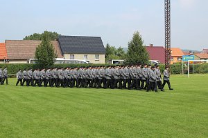 Feierliche  Vereidigung in Berka