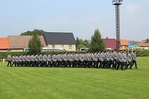 Feierliche  Vereidigung in Berka