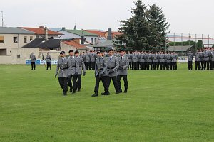 Feierliche  Vereidigung in Berka