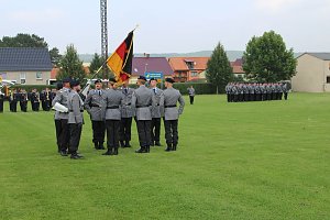 Feierliche  Vereidigung in Berka