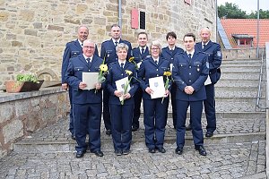 Beförderung bei der Nordthüringer Polizei: Kolleginnen und Kollegen der PI Eichsfeld