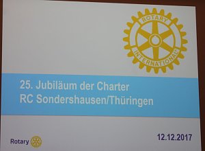 25 Jahre Rotary Club Sondershausen