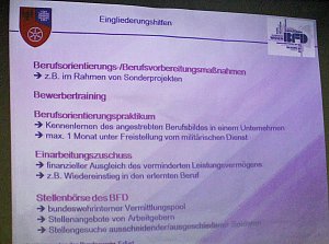 Berufsf&ouml;rderungsdienst der Bundeswehr stellte sich vor