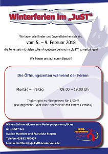 Winterferien im JuST