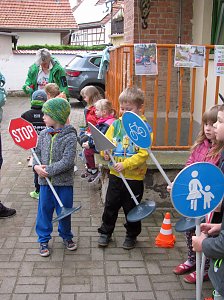 Verkehrssicherheitstag der Kita  Pfiffikus Ringleben