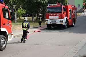 Feuerwehreinsatz in der Weizenstra&szlig;e