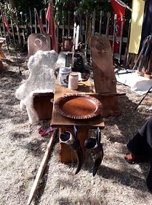 Das Ritterlager am Kyffhäuser Markt ist erwacht