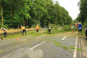 Unwetter über Sondershausen