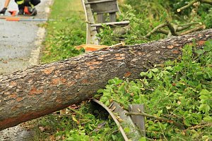 Unwetter über Sondershausen
