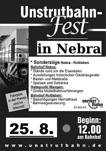 13. Unstrutbahnfest steht vor der Tür