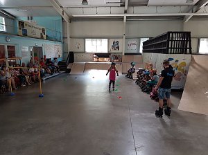 Abschlusspr&uuml;fung des Inlineskatekurses