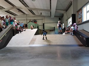 Abschlusspr&uuml;fung des Inlineskatekurses