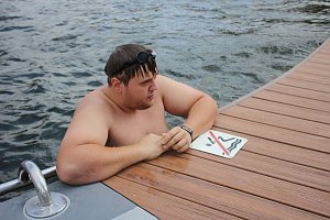 Erste Weltmeister im Brustr&uuml;ckw&auml;rtsschwimmen
