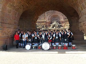 Barbarossa Pipers & Drums am Kyffhäuser