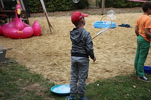 Sommerfest im Wohngebiet