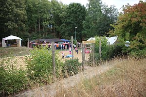 Sommerfest im Wohngebiet