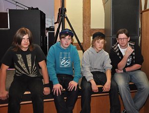 Junge Party im Klubhaus