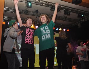 Junge Party im Klubhaus