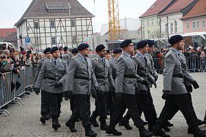 Vereidigung auf dem Markt
