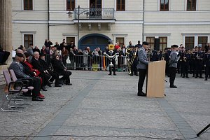 Vereidigung auf dem Markt