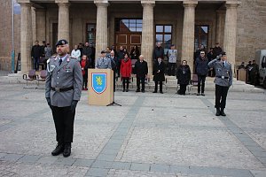 Vereidigung auf dem Markt