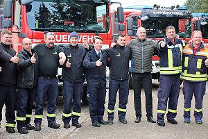Vier Feuerwehrfahrzeuge f&uuml;r den Kyffh&auml;userkreis