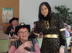 Faschingsfeier in der Segelteichstra&szlig;e