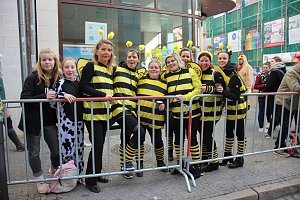 Rosenmontagsumzug nass gemacht
